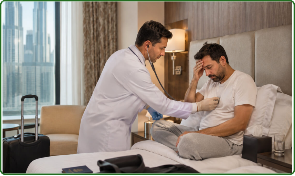 doctor at hotel